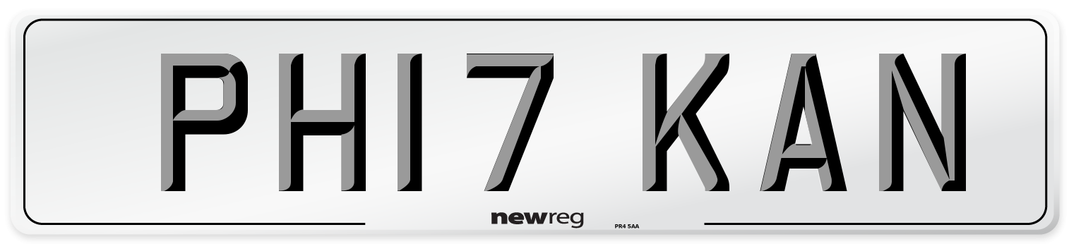 PH17 KAN Number Plate from New Reg